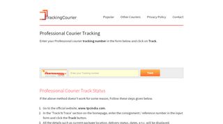 
                            3. Professional Courier Tracking | Track Courier Status