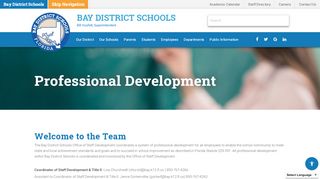 
                            9. Professional Development | Bay District Schools