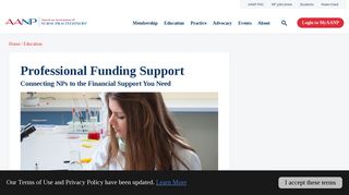 
                            9. Professional Funding Support - AANP