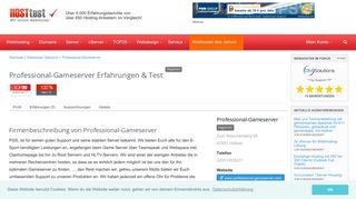 
                            5. Professional-Gameserver Erfahrungen & Test 2019 Anbieter - Hosttest