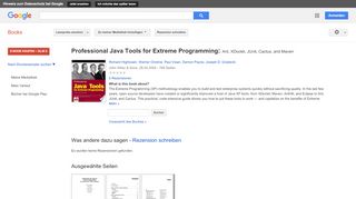 
                            7. Professional Java Tools for Extreme Programming: Ant, XDoclet, ...