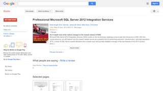 
                            5. Professional Microsoft SQL Server 2012 Integration Services