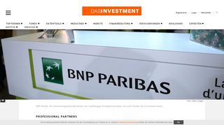 
                            12. Professional Partners DAB BNP Paribas schließt ... - Das Investment
