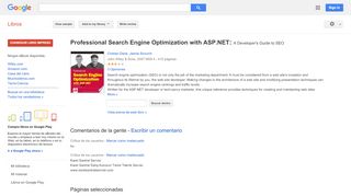 
                            8. Professional Search Engine Optimization with ASP.NET: A Developer's ...