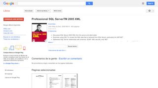
                            12. Professional SQL Server 2005 XML - Resultado de Google Books