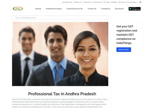 
                            9. Professional Tax in Andhra Pradesh - IndiaFilings