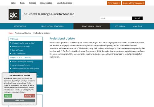 
                            3. Professional Update | General Teaching Council for Scotland