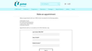 
                            13. Professionals, Managers and Executives (PMEs) - eAppointment - NTUC