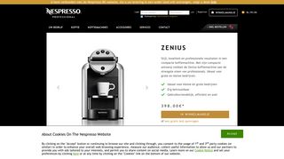 
                            3. Professionele machine Zenius | Nespresso Pro