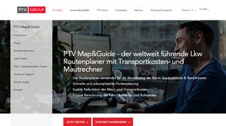 
                            3. Professioneller Lkw-Routenplaner | PTV Map&Guide | PTV Group