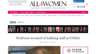 
                            10. Professor accused of bullying staff at UNISA - All 4 Women