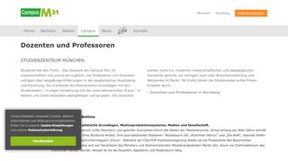 
                            6. Professoren und Dozenten in München | Campus M21