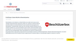 
                            2. ProfiCheck: Gäste-WLAN mit Beschützerbox | ProfiNews | DerProfitester