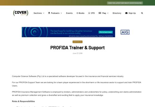 
                            5. PROFIDA Trainer & Support - COVER Publications