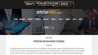 
                            10. Profil dan Review Broker IQ Option - Seputar Forex