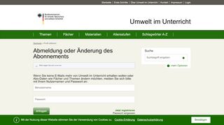 
                            10. Profil editieren Umwelt im Unterricht: Materialien und Service für ...
