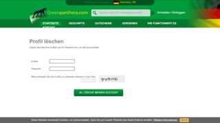 
                            6. Profil löschen - GreenPanthera.com