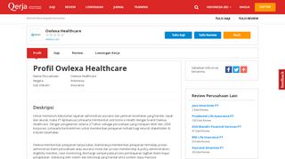 
                            9. Profil Owlexa Healthcare | Qerja