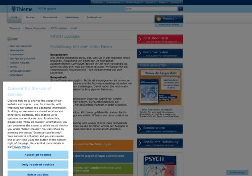 
                            1. Profil - PSYCH up2date - Georg Thieme Verlag - Thieme Gruppe