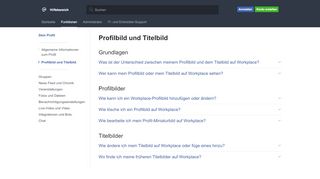 
                            10. Profilbild und Titelbild | Workplace-Hilfebereich | Facebook