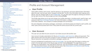 
                            3. Profile and Account Management - Skyvia Documentation
