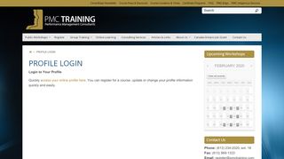 
                            11. PROFILE LOGIN - PMC Training