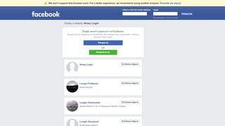 
                            3. Profile Nowy Login | Facebook