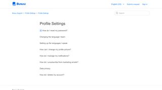 
                            5. Profile Settings – busuu Support