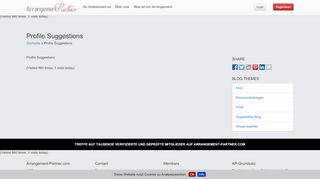 
                            3. Profile Suggestions - Arrangement-Partner