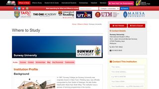 
                            9. Profile Sunway University - Where To Study - ...