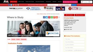 
                            12. Profile UNITAR International University - Where To Study ...