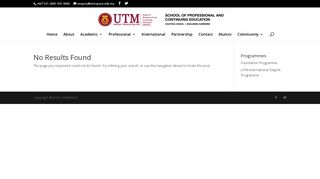
                            6. Profile - UTMSPACE Official Portal
