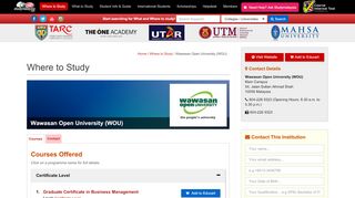 
                            8. Profile Wawasan Open University (WOU) - Where To Study ...