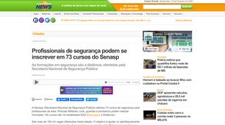 
                            8. Profissionais de segurança podem se inscrever em 73 cursos do ...