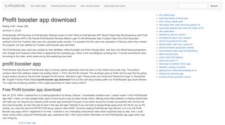 
                            6. Profit booster app download