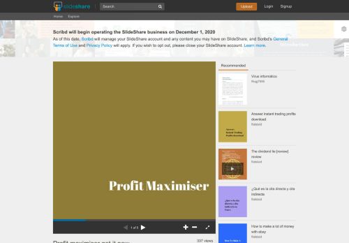 
                            5. Profit maximiser get it now - SlideShare