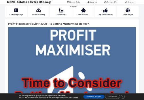 
                            9. Profit Maximiser Review – The Engineer Of Matched Betting Success ...
