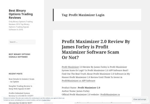 
                            2. Profit Maximizer Login – Best Binary Options Trading Reviews