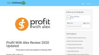 
                            10. ▷ Profit With Alex Review 2019: Is It a SCAM or Not? - Guru Software