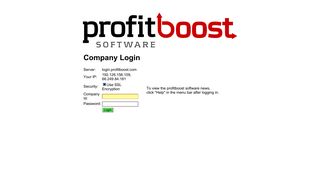 
                            2. ProfitBoost PIF PRO: Company Login