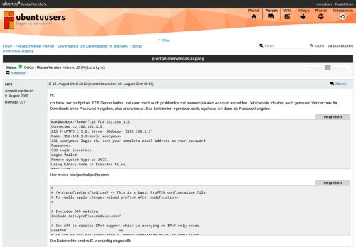 
                            8. proftpd anonymous-Zugang › Serverdienste und Dateifreigaben im ...