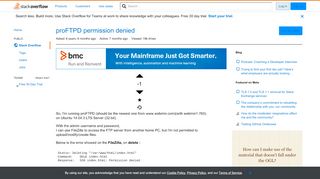 
                            6. proFTPD permission denied - Stack Overflow