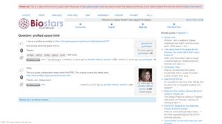 
                            11. proftpd space limit - Galaxy Community Help - UseGalaxy.org