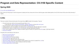 
                            6. Program and Data Representation: CS 2150 Specific Content
