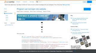 
                            12. Program can not login into website - Stack Overflow