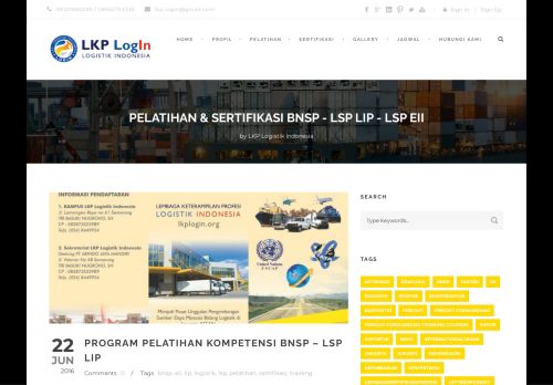 
                            11. Program Pelatihan Kompetensi BNSP – LSP LIP - LKP LogIn