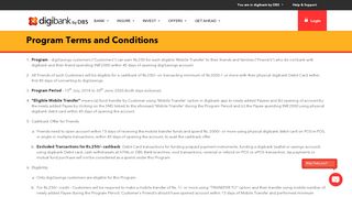 
                            3. Program Terms and Conditions - digibank by DBS India - DBS Bank