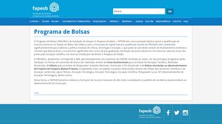 
                            4. Programa de Bolsas – Portal FAPESB