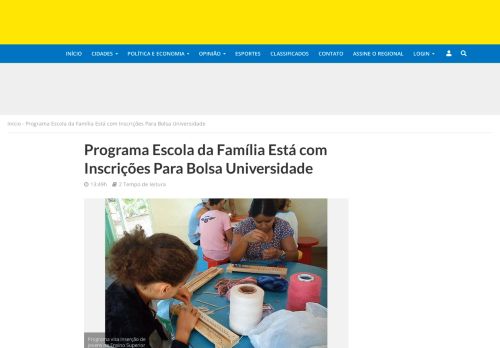 
                            12. Programa Escola da Família Está com Inscrições Para Bolsa ...