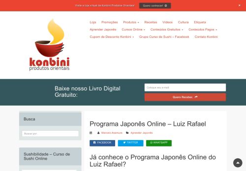 
                            7. Programa Japonês Online - Luiz Rafael - Konbini - Portal Konbini